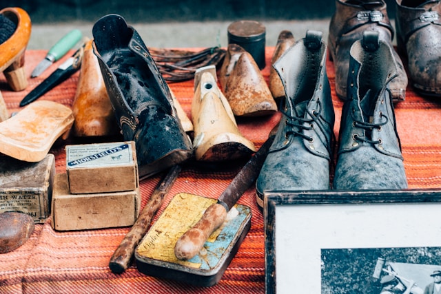Leather shoes